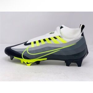Men’s Nike Vapor Edge Pro 360 Volt‎ Grey Black and Yellow Football Cleats Sz 11